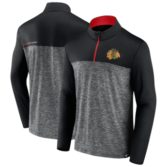 Chicago Blackhawks bluza męska Iconic Defender 1/4 Zip black