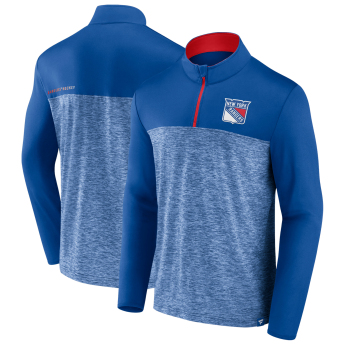 New York Rangers bluza męska Iconic Defender 1/4 Zip blue