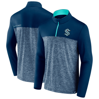 Seattle Kraken bluza męska Iconic Defender 1/4 Zip blue