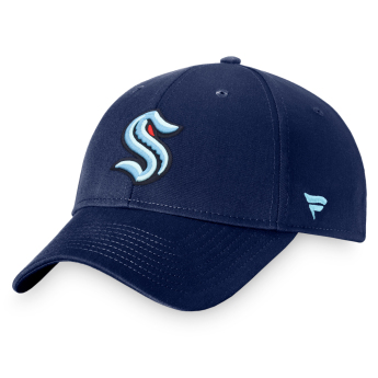 Seattle Kraken czapka baseballówka Core Structured Adjustable blue