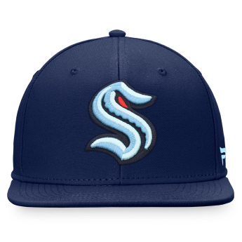 Seattle Kraken czapka flat baseballówka Core Snapback blue