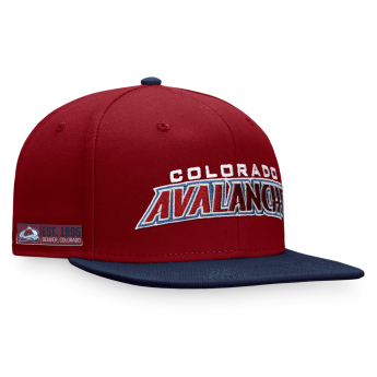 Colorado Avalanche czapka flat baseballówka Iconic Color Blocked Snapback RN