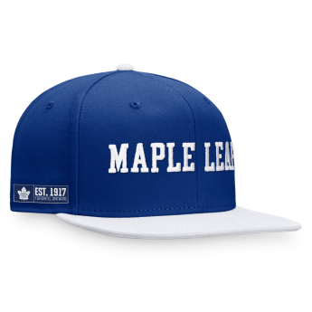 Toronto Maple Leafs czapka flat baseballówka Iconic Color Blocked Snapback BW
