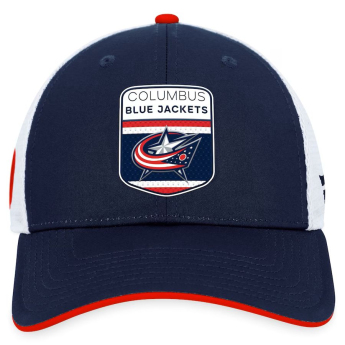 Columbus Blue Jackets czapka baseballówka Draft 2023 Podium Trucker Adjustable Authentic Pro