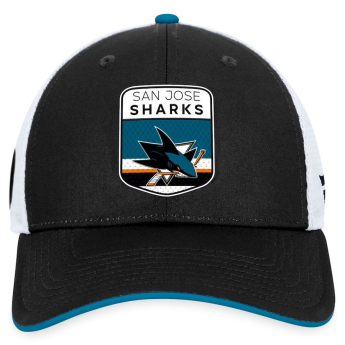 San Jose Sharks czapka baseballówka Draft 2023 Podium Trucker Adjustable Authentic Pro