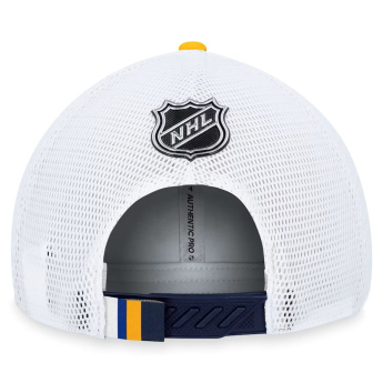 St. Louis Blues czapka baseballówka Draft 2023 Podium Trucker Adjustable Authentic Pro