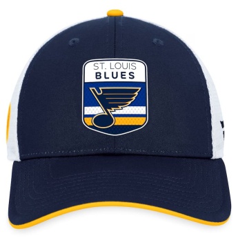 St. Louis Blues czapka baseballówka Draft 2023 Podium Trucker Adjustable Authentic Pro