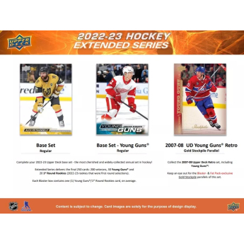 NHL pudełka karty hokejowe NHL 2022-23 Upper Deck Extended Series Blaster Box
