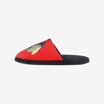 Chicago Blackhawks kapcie męskie Logo Staycation Slipper