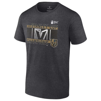 Vegas Golden Knights koszulka męska 2023 Stanley Cup Champions Roster Heather Charcoal