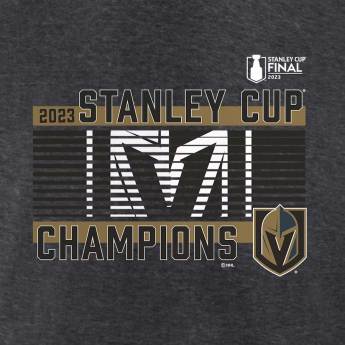 Vegas Golden Knights koszulka męska 2023 Stanley Cup Champions Roster Heather Charcoal