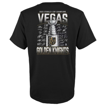 Vegas Golden Knights koszulka dziecięca 2023 Stanley Cup Champions Signature Roster