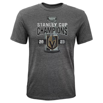 Vegas Golden Knights koszulka dziecięca 2023 Stanley Cup Champions Tri-Blend grey