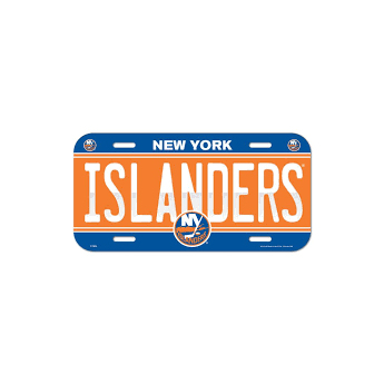 New York Islanders tablica na ścianę License Plate Banner