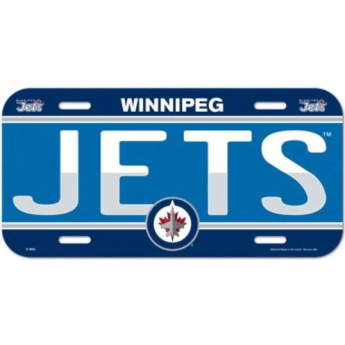 Winnipeg Jets tablica na ścianę License Plate Banner