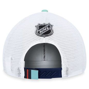 Seattle Kraken dziecięca czapka baseballowa Draft 2023 Podium Trucker Adjustable Authentic Pro