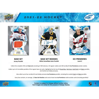 NHL pudełka karty hokejowe NHL 2021-22 Upper Deck Ice Hobby Box