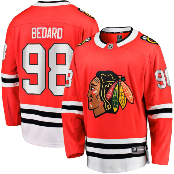 Chicago Blackhawks dziecięca koszulka meczowa Connor Bedard #98 Breakaway Home Jersey Draft 2023