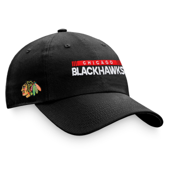 Chicago Blackhawks czapka baseballówka Unstr Adj Black