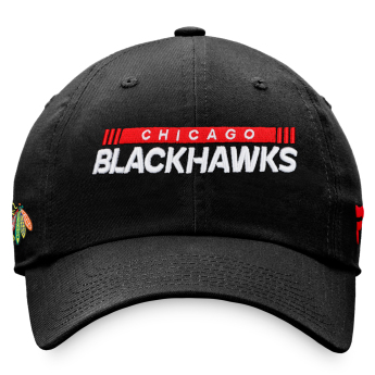 Chicago Blackhawks czapka baseballówka Unstr Adj Black