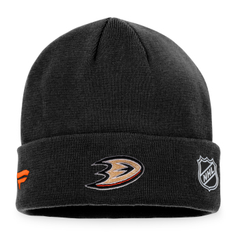 Anaheim Ducks czapka zimowa Authentic Pro Game & Train Cuffed Knit Black