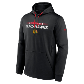 Chicago Blackhawks męska bluza z kapturem RINK Performance Black-Athletic Red