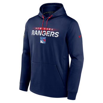 New York Rangers męska bluza z kapturem RINK Performance Navy-Athletic Red