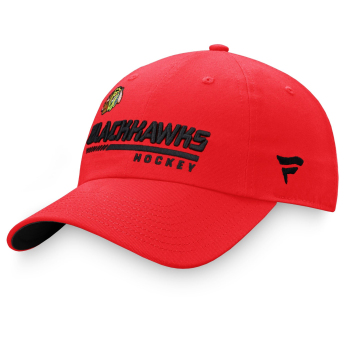 Chicago Blackhawks czapka baseballówka Authentic Pro Locker Room Curved Unstructured Red