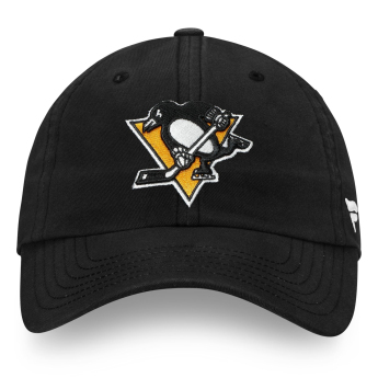 Pittsburgh Penguins czapka baseballówka NHL Core Black Curved Unstructured