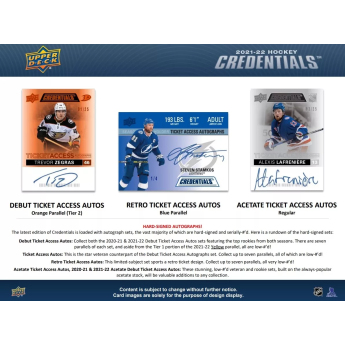 NHL pudełka karty hokejowe NHL 2021-22 Upper Deck Credentials Hobby Box