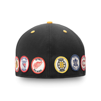 NHL produkty czapka flat baseballówka Original Six Fitted - Black/Gold