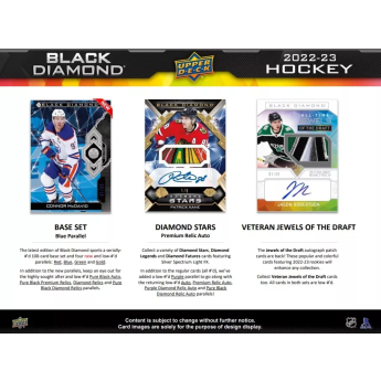 NHL pudełka karty hokejowe NHL 2022-23 Upper Deck Black Diamond Hobby Box