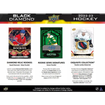 NHL pudełka karty hokejowe NHL 2022-23 Upper Deck Black Diamond Hobby Box