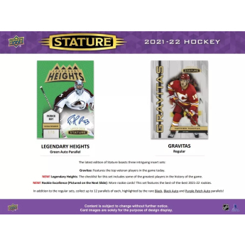 NHL pudełka karty hokejowe NHL 2021-22 Upper Deck Stature Hobby Box