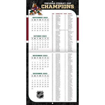 Arizona Coyotes kalendarz 2024 Wall Calendar