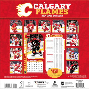 Calgary Flames kalendarz 2024 Wall Calendar