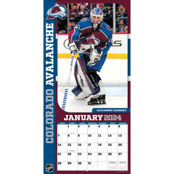 Colorado Avalanche kalendarz 2024 Wall Calendar