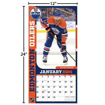 Edmonton Oilers kalendarz 2024 Wall Calendar