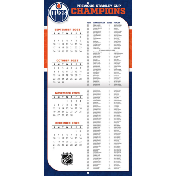 Edmonton Oilers kalendarz 2024 Wall Calendar