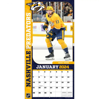 Nashville Predators kalendarz 2024 Wall Calendar
