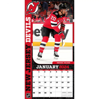 New Jersey Devils kalendarz 2024 Wall Calendar