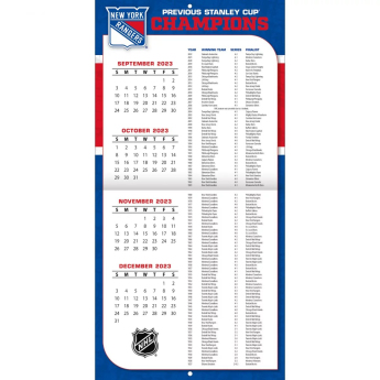 New York Rangers kalendarz 2024 Wall Calendar