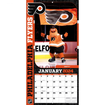 NHL produkty kalendarz NHL Mascots 2024 Wall Calendar