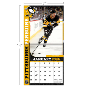 Pittsburgh Penguins kalendarz 2024 Wall Calendar