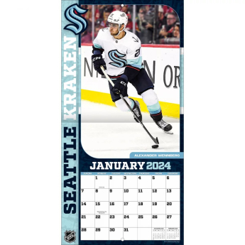 Seattle Kraken kalendarz 2024 Wall Calendar