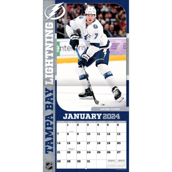 Tampa Bay Lightning kalendarz 2024 Wall Calendar