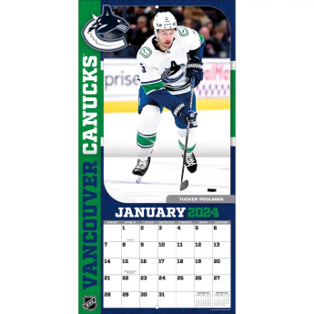 Vancouver Canucks kalendarz 2024 Wall Calendar
