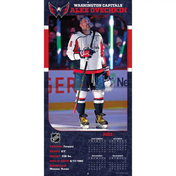 Washington Capitals kalendarz Alexander Ovechkin #8 2024 Wall Calendar