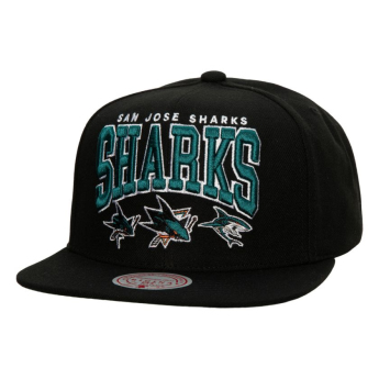 San Jose Sharks czapka flat baseballówka NHL Champ Stack Snapback