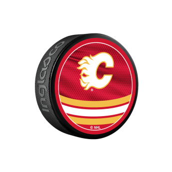 Calgary Flames krążek Reverse Retro Jersey 2022 Souvenir Collector Hockey Puck